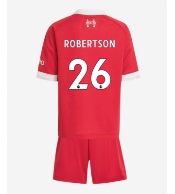 Lacne Dětský Futbalové dres Liverpool Andrew Robertson #26 2025-26 Krátky Rukáv - Domáci (+ trenírky)